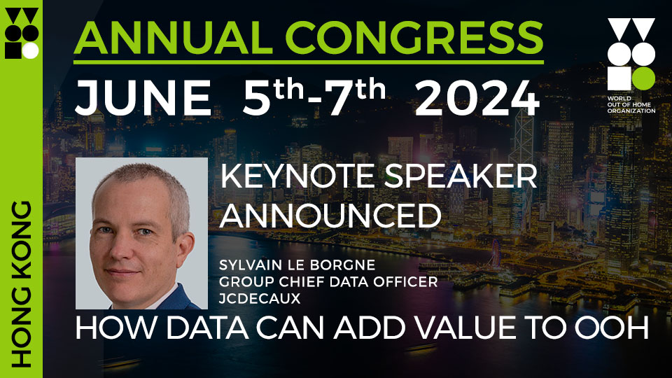 JCDecaux data head Sylvain Le Borgne to be a keynote speaker at WOO Global Congress